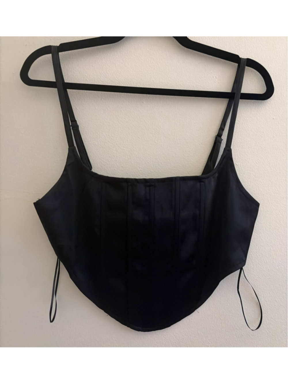 NWOT Black summer corset top Sky to Moon size M